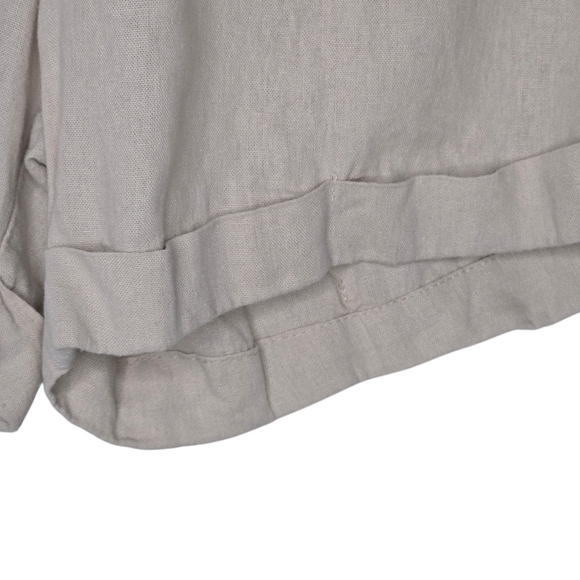 ZENANA Women's 5" Linen Khaki Summer Shorts Size Extra Large - Picture 4 of 8